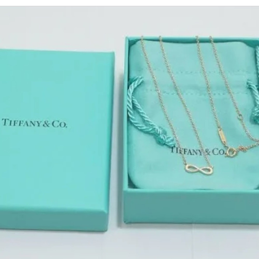 Rose gold Tiffany infinity necklace